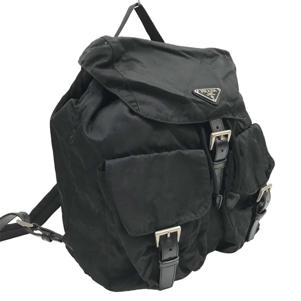 Prada Backpack Nylon Black Lightweight Durable Ru… - image 1